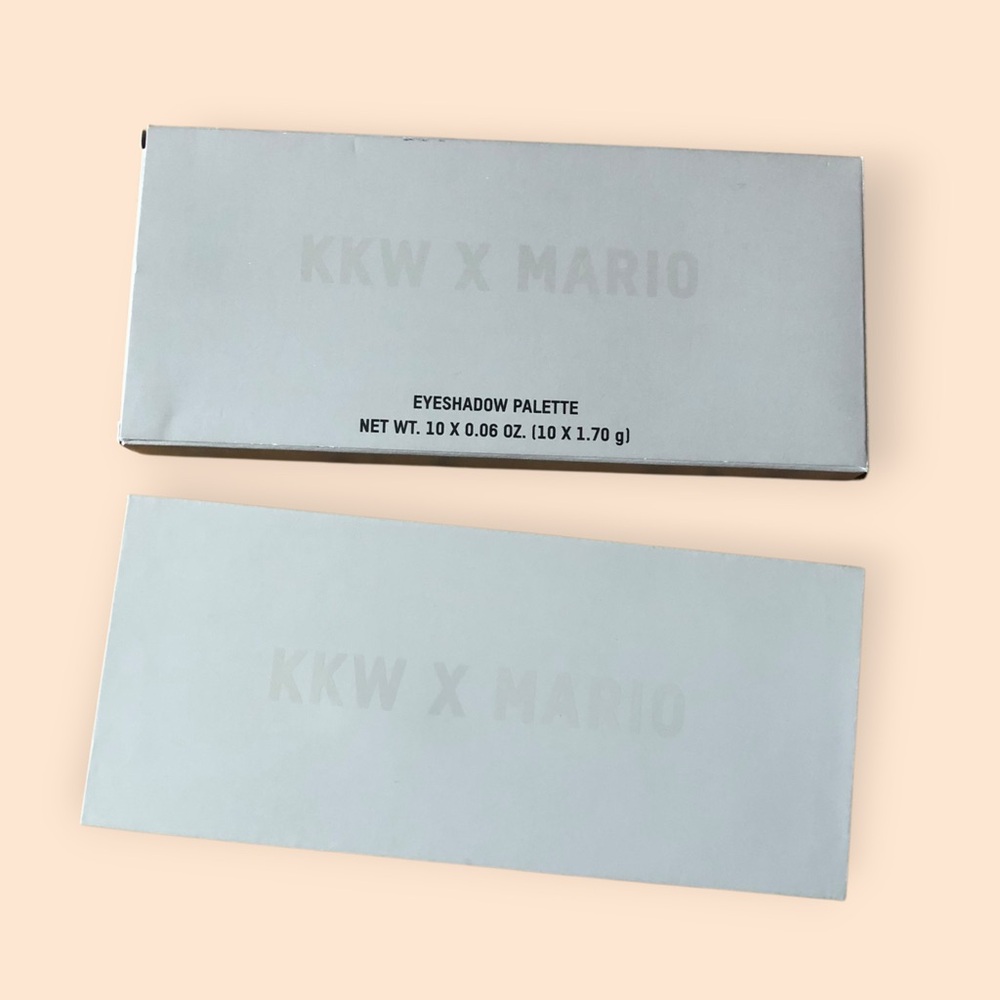 KKW X MARIO Eyeshadow Palette NEW in Box Multicolor 10 Shades Glam Beauty